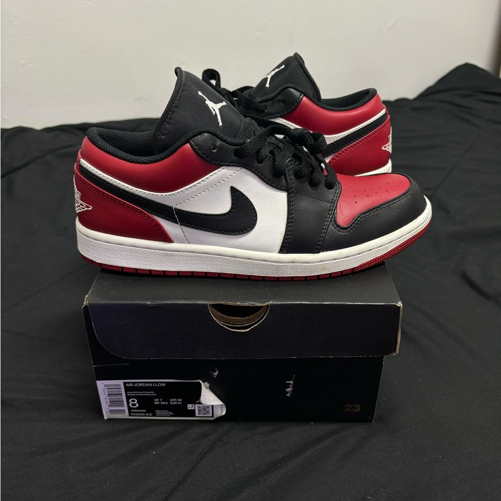 Air Jordan 1 Low Bred Toe (2021)